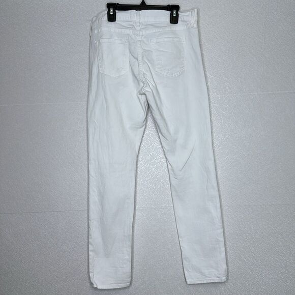 Frame Le Garçon Boyfriend Straight Leg Jeans in Blanc 28 - Picture 4 of 7
